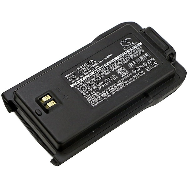 Bsc Preferred HYT TC-446S TC-500S TC-518 TC-518U TC-518V TC-560 TC-580 TC-585 1800mAh Two Way Radio Repl. Battery CS-HTC580TW - main
